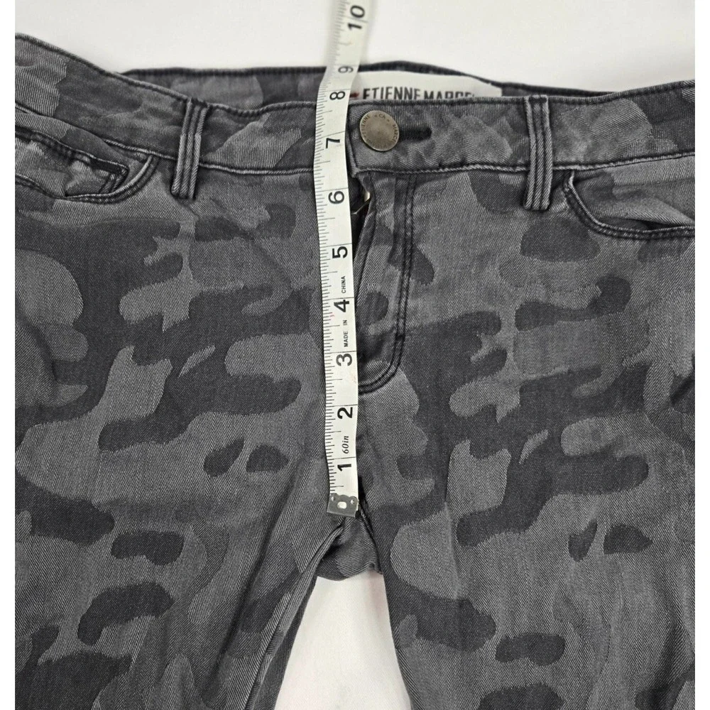 Etienne Marcel Gray Camo Skinny Jeans Women W28 L27 Low Rise‎ Stretch Denim